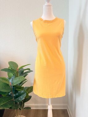 Old Navy Yellow Sleeveless High Neck Dress - Size M